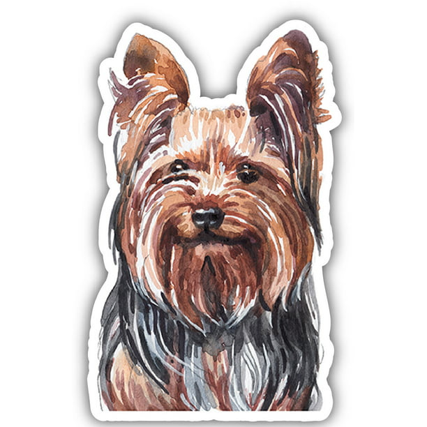 SELECT SIZE Yorkshire Terrier Dog Breed Car Vinyl Sticker